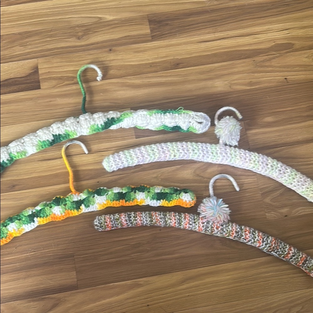 Colorful Crochet Hanger Set
